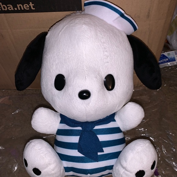 NEW HTF So Kawaii Japan Sanrio Pochacco in Swimsuit with Sailor Hat Big Plush - Picture 2 of 11